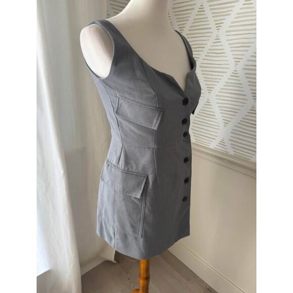 Anthropologie Women’s Size 2 XS Gray Re-Worked Blazer Romper - Picture 7 of 7
